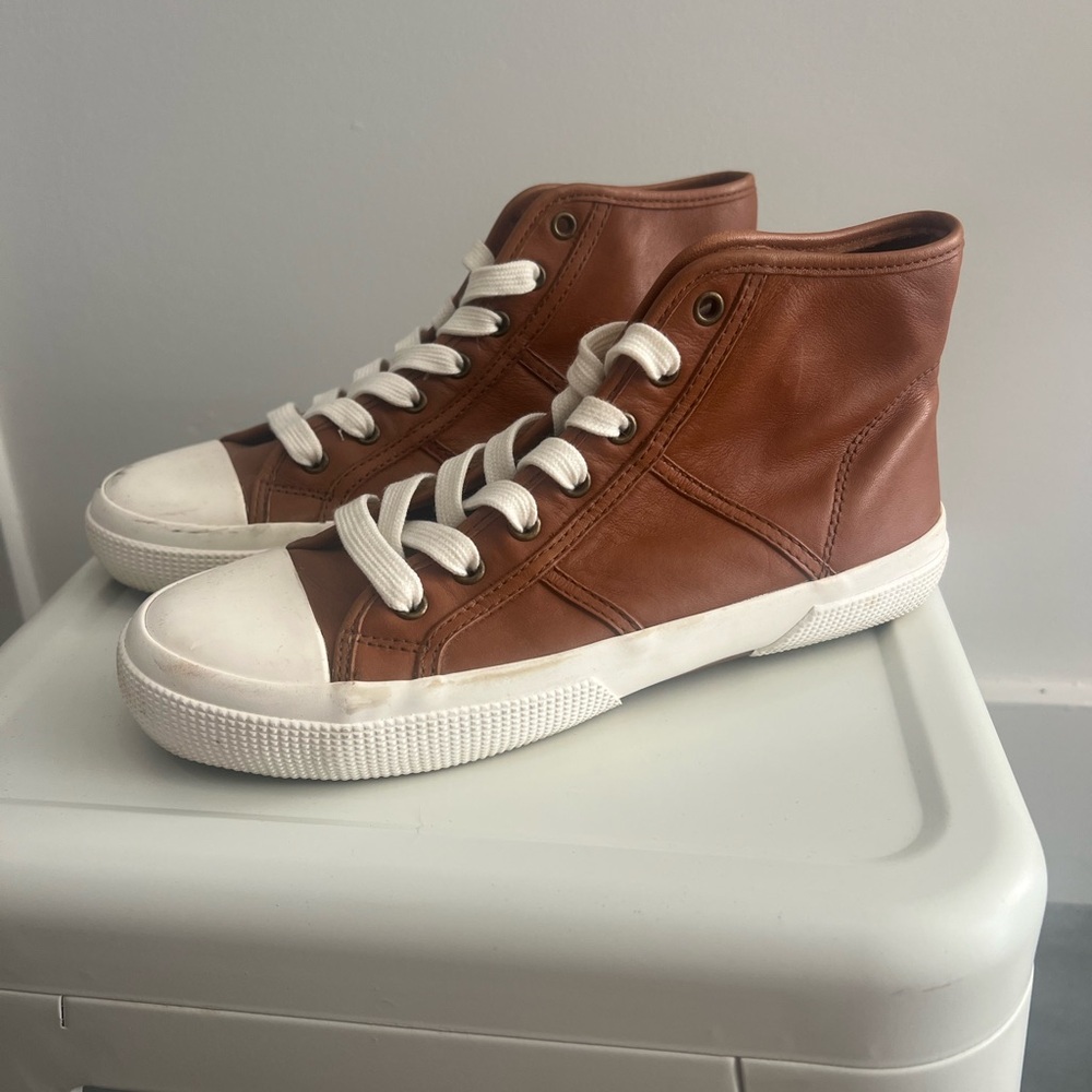 Ralph Lauren 100% Leather Hightop Sneakers
